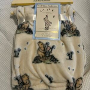 NWT Classic Pooh Winnie & Piglet Baby Blanket